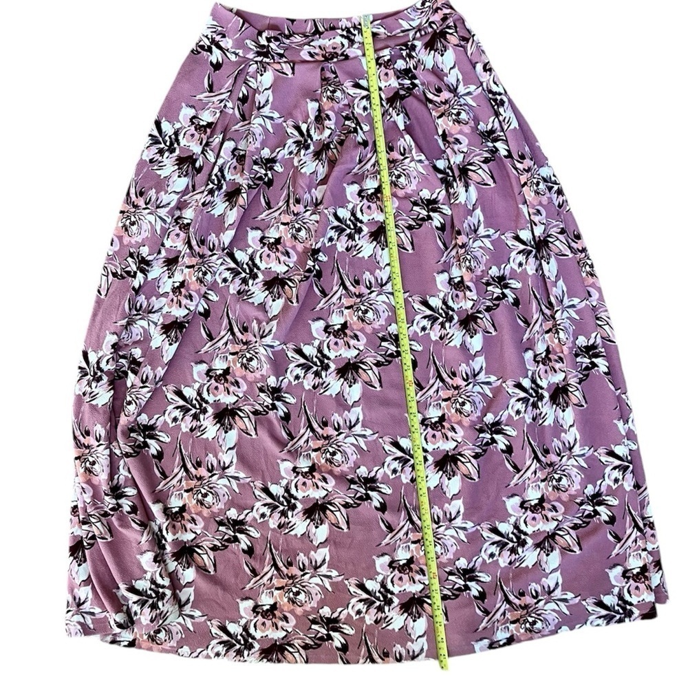 SWAK Designs Floral Maxi Skirt Pink Size 2X - Picture 2 of 7